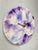 Purple and Blue Resin Wall Clock