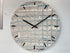 51cm Large Light Grey Abstract Resin Wall Clock