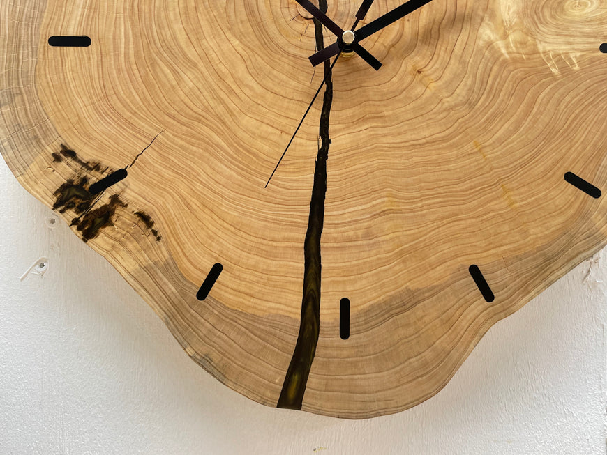 End Grain Wooden Wall Clock