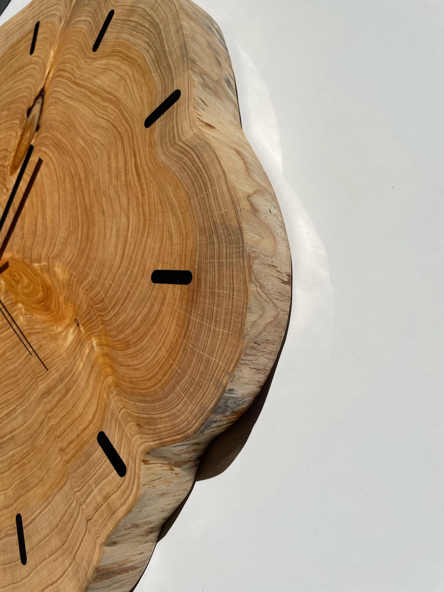 End Grain Wooden Wall Clock