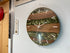 28cm Black Walnut and Antique Gold Resin Wall Clock