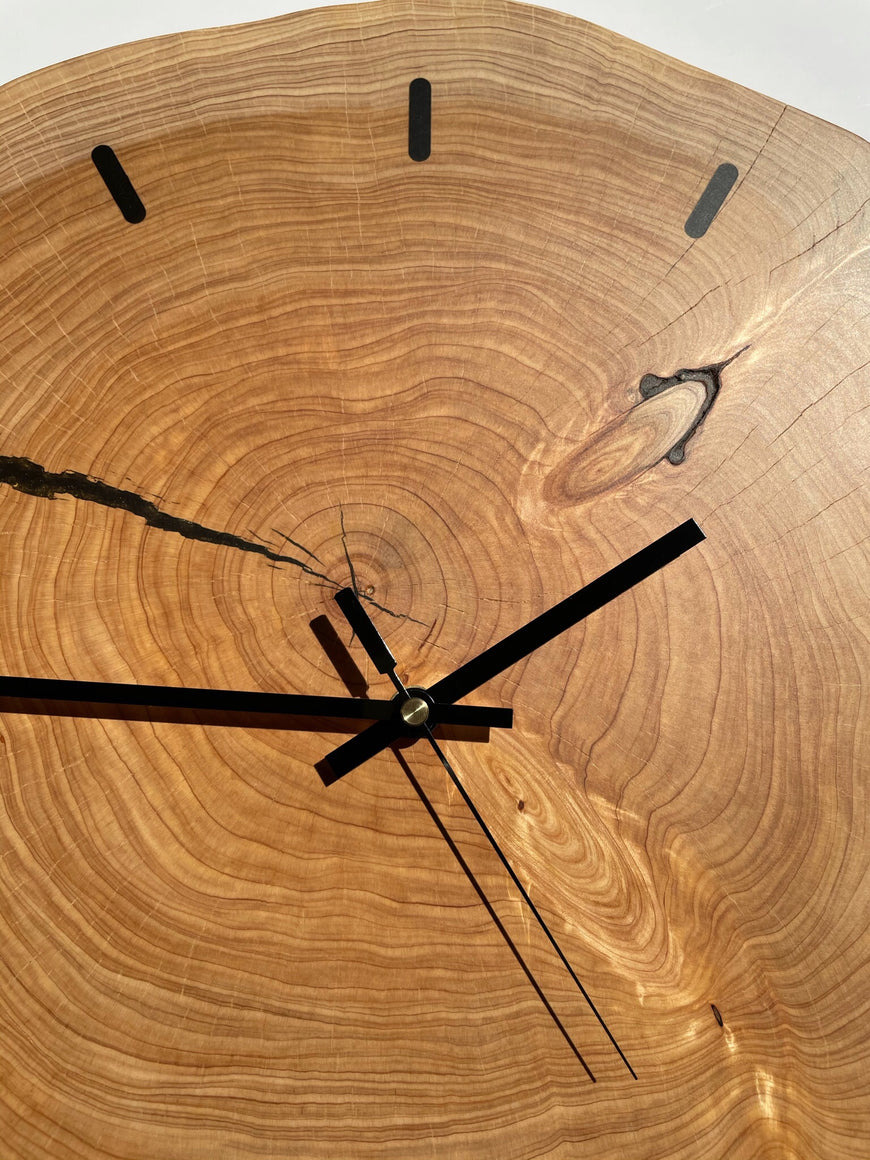 End Grain Wooden Wall Clock