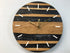 Red Oak with Carbon Black Resin Wall Clock