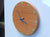 Small Wooden Wall Clock with  Blue Hands