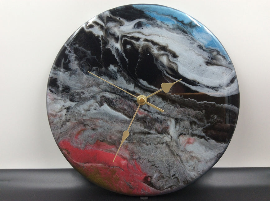 Resin Art Clock