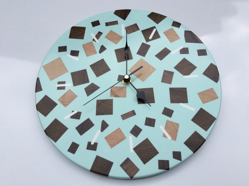 Chocolate Mint Ice Cream Wall Clock