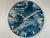 33cm Slate Blue Grey and White Abstract Modern Resin Wall Clock