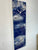 Navy Blue White and Grey Abstract Resin Wall Clock