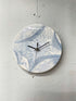 Pale Blue Resin Wall Clock