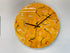 33cm Gold Abstract Resin Wall Clock