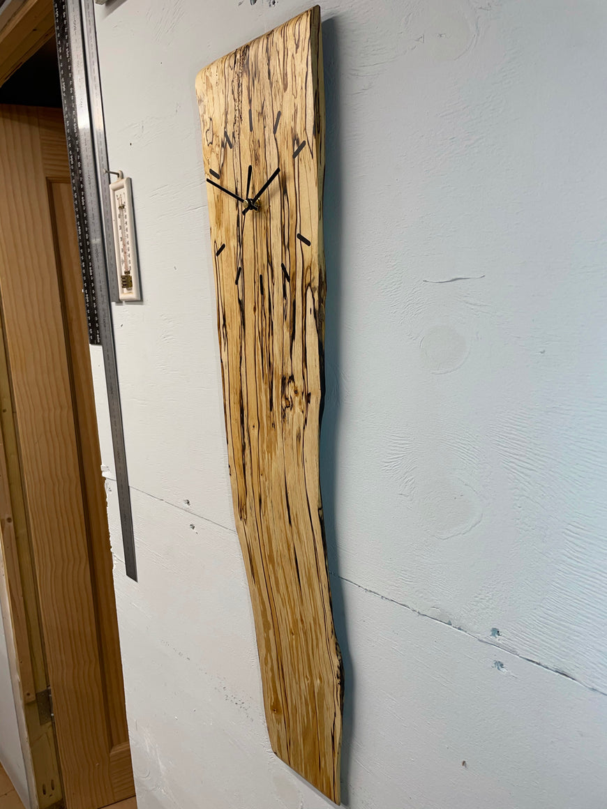 Spalted Birch Wooden Wall Clock