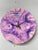 Purple and Pink Resin Wall Clock
