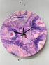 Purple and Pink Resin Wall Clock