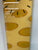 70cm Long Narrow Light Brown Mustard Abstract Resin Wall Clock