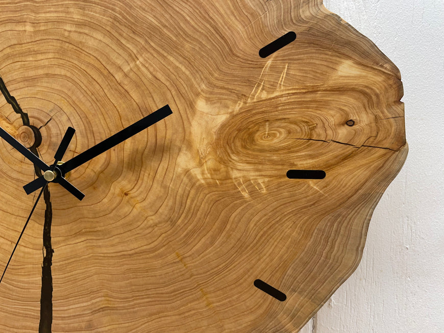 End Grain Wooden Wall Clock