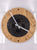Wooden Oak Wall Clock, Steampunk Design with Industrial Look