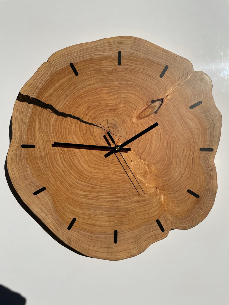 End Grain Wooden Wall Clock