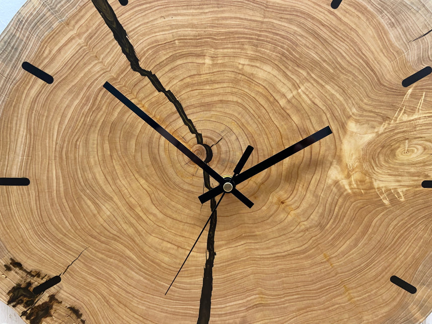 End Grain Wooden Wall Clock
