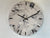 33cm Grey White and Black Abstract Modern Resin Wall Clock