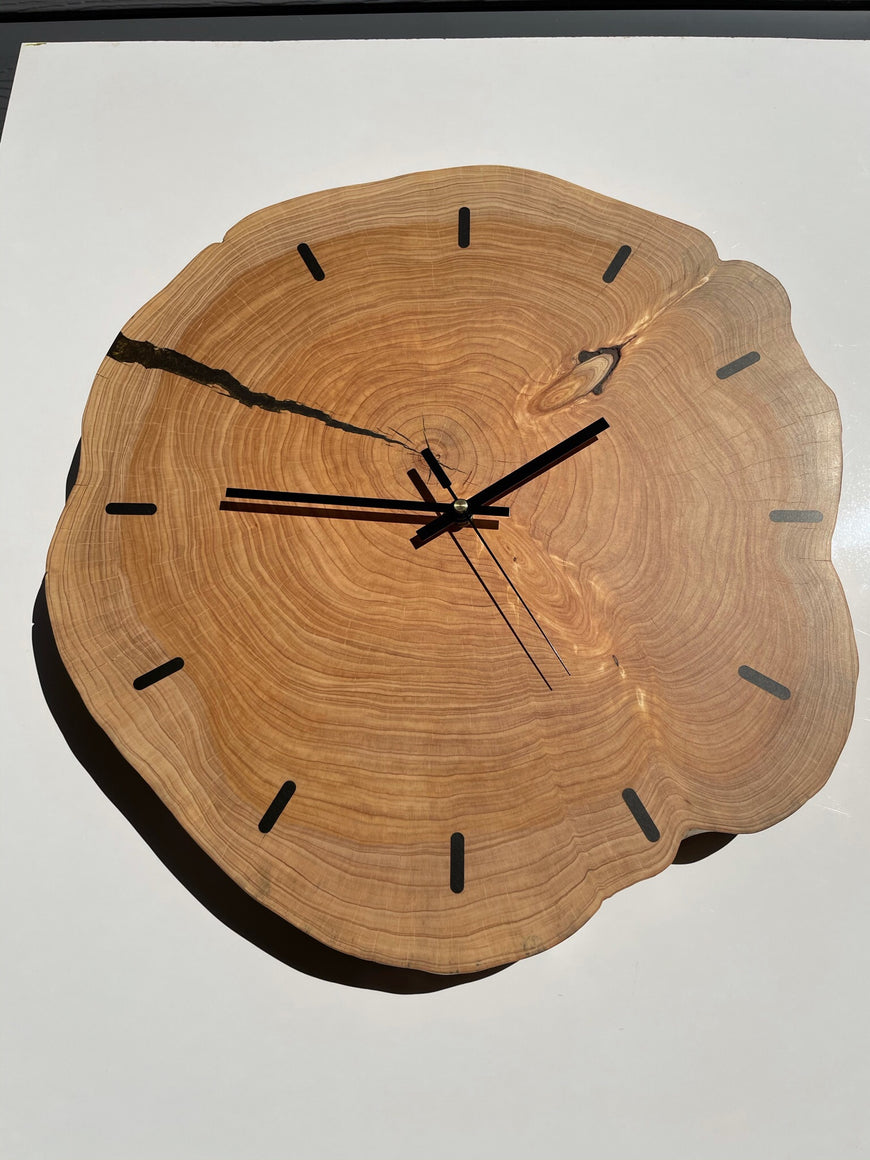 End Grain Wooden Wall Clock