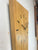 Long Narrow English Oak Wooden Wall Clock