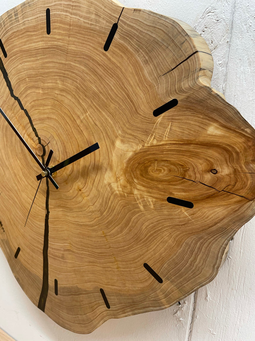 End Grain Wooden Wall Clock