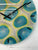 51cm Large Teal Silver & Gold Abstract Resin Wall Clock