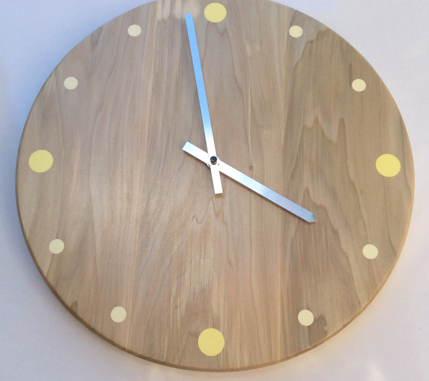 Large Solid Wood Wall Clock