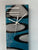 Narrow Turquoise Silver & Black Rectangular Abstract Resin Wall Clock   70cm x 13cm