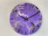 Purple Grey Black and White Abstract Modern Resin Wall Clock