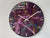 Made to order custom listing for Paul Raggett 50cm Purple and Pink Abstract Modern Resin Wall Clock