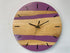 English Oak and Mauve Resin Wall Clock