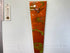 Narrow Copper and Moss Green Abstract Resin Wall Clock