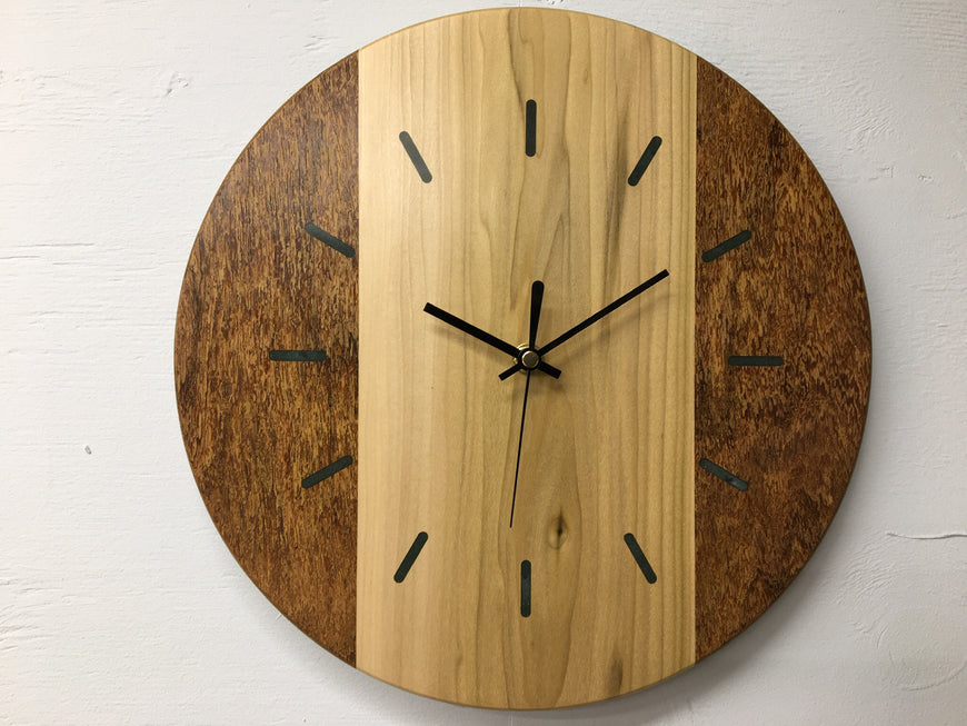 Two Tone Wooden Wall Clock