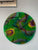 33cm Green and Purple Abstract Modern Resin Wall Clock