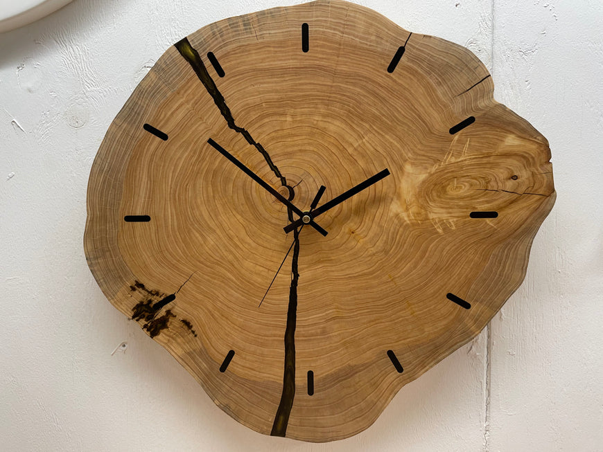 End Grain Wooden Wall Clock