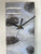 Grey Black and Pale Blue Rectangular Abstract Resin Wall Clock