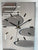 Narrow Grey Black & White Abstract Resin Wall Clock