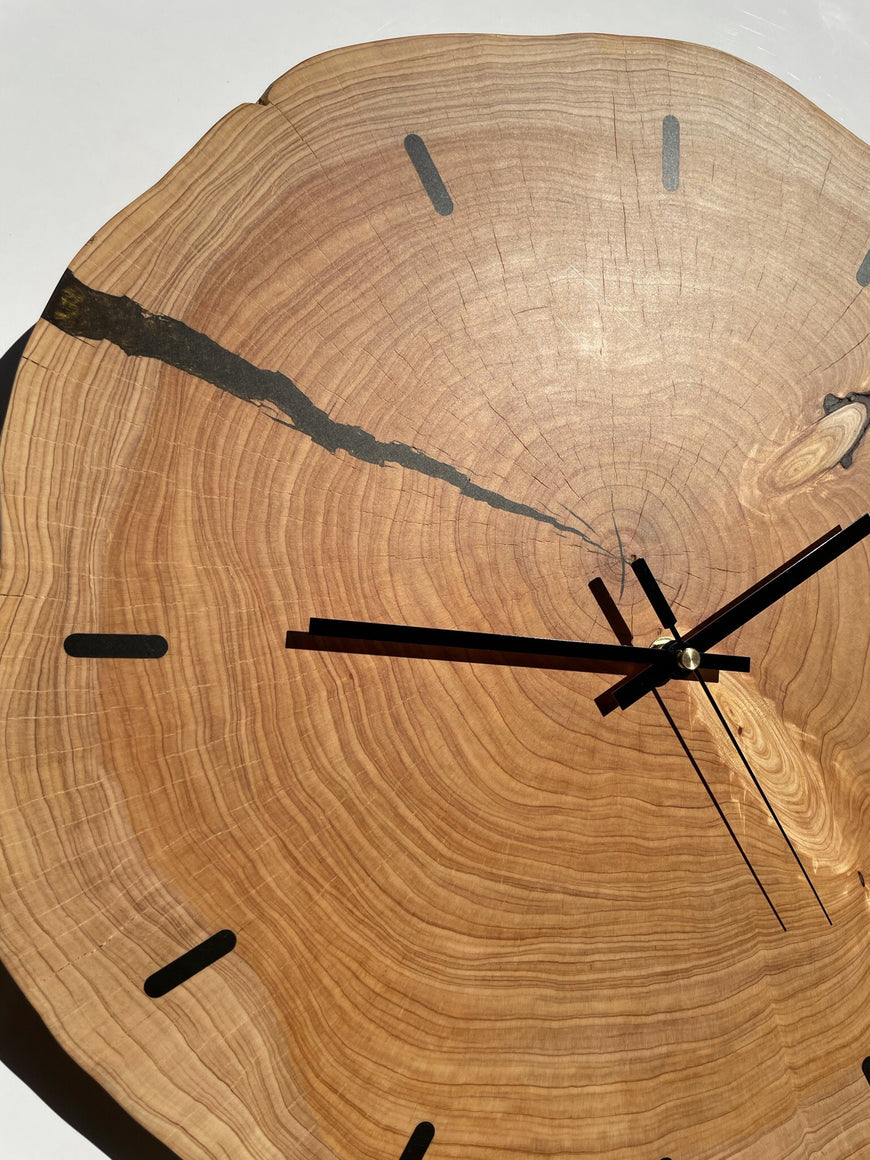 End Grain Wooden Wall Clock