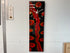 Black Red and Gold Abstract Resin Wall Clock