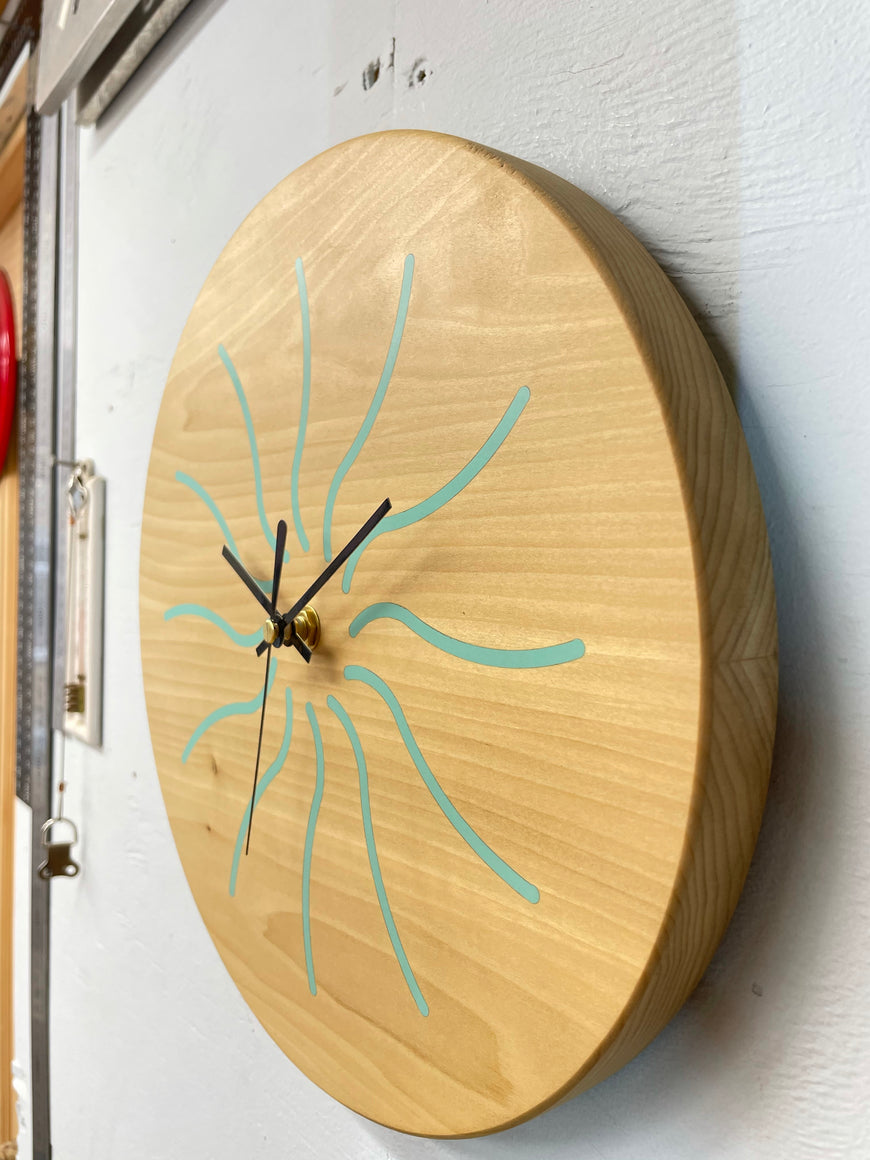 Wood Wall Clock, Wooden Wall Clock, Bespoke Clock.