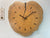 large wooden wall clock