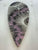 Pink Black and White Tear Drop Resin Clock