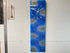 Sapphire Blue And Silver Abstract Resin Wall Clock
