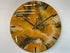 33cm Burnt Orange Grey and Black Abstract Modern Resin Wall Clock