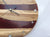 English Oak and Red Russet Wall Clock, Funky Clock